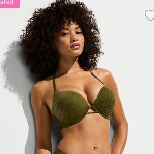 Bombshell Add-2-Cups Diamanté Push-Up Bikini top